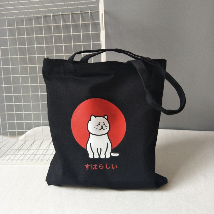 Single-Shoulder Canvas Tote Bag