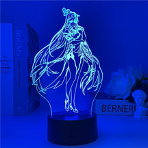 Genshin Impact Night Light 3D Illusion