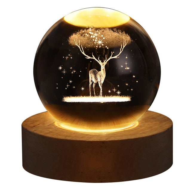 Glowing Crystal Ball Night Light