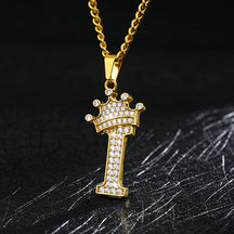 Zircon Alphabet Necklace