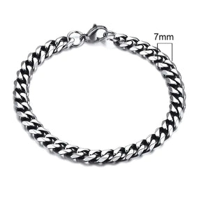 Vnox Men's Chunky Curb Chain Bracelet