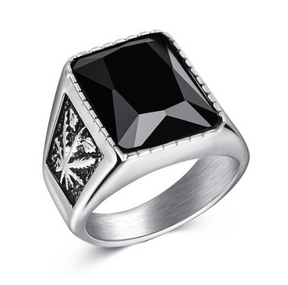 Men's Square Charm Ring