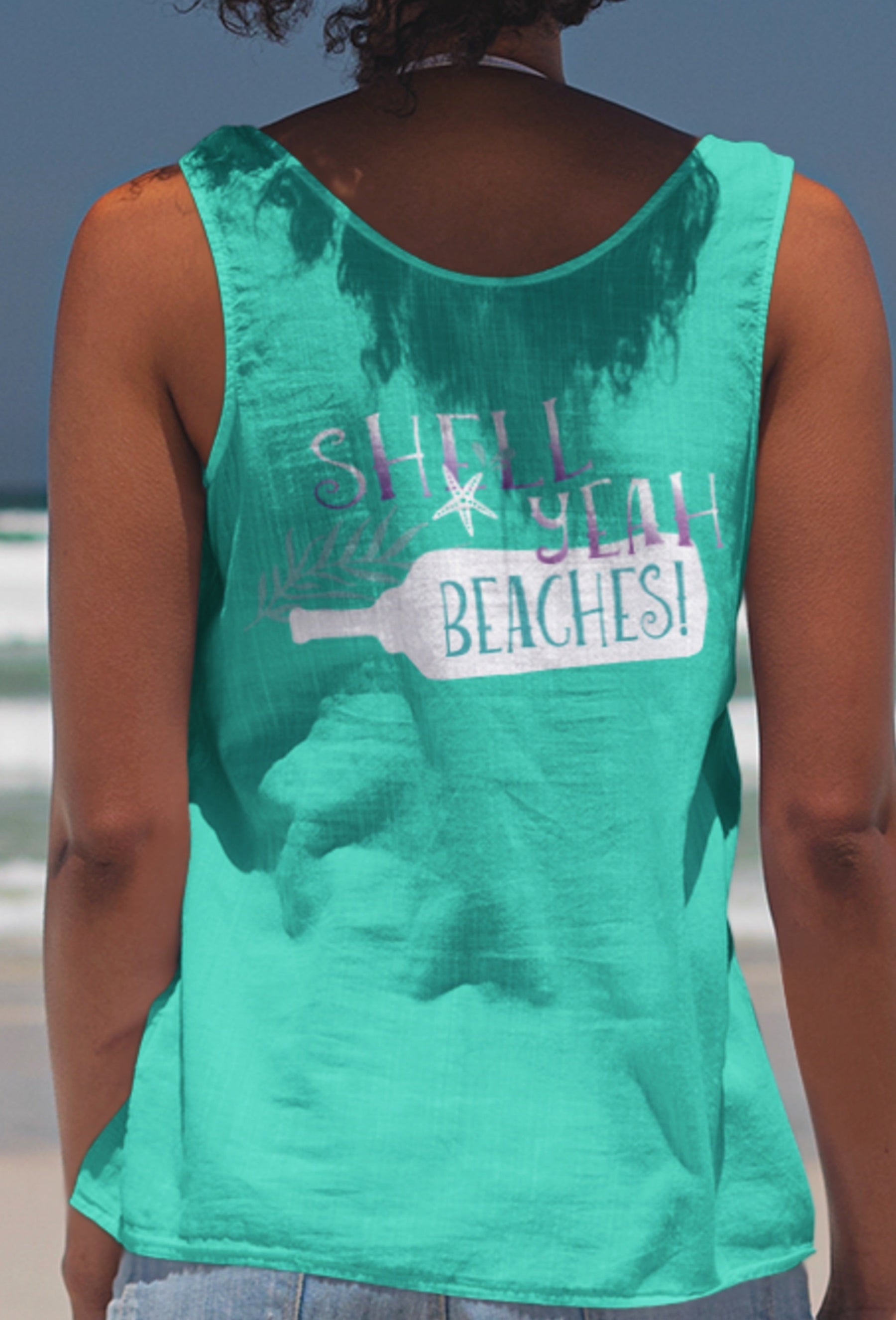 I Washed Up Like This Mermaid | Shell Yeah Beaches! Tank Tops