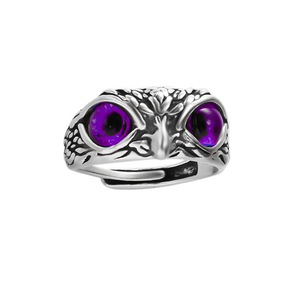 Adjustable  Owl Alloy Ring