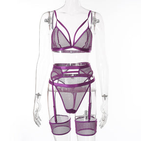 Sexy Five-Piece Set with Garter Holder