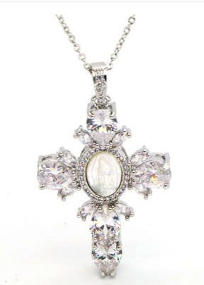 Cross Crystal Necklace