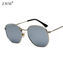 Men's Square Metal Frame Sunglasses