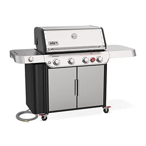 Weber 38400001 Genesis S-435 NG SS Gas Grill, Stainless Steel