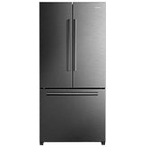 Galanz GLR18FS5S16 French Door Refrigerator with Installed Ice Maker and Bottom Freezer Adjustable Electrical Thermostat Control, Frost Free, Energy Star Certified, Stainless Steel, 18 Cu Ft