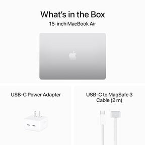 Apple 2024 MacBook Air 15-inch Laptop with M3 chip: 15.3-inch Liquid Retina Display, 8GB Unified Memory, 256GB SSD Storage, Backlit Keyboard, 1080p FaceTime HD Camera, Touch ID; Silver