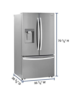 Winia 31 cu.ft French Door Refrigerator with Ice & Water Dispenser, Energy Star, Stainless Steel (WZBHD31ATE)