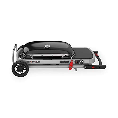 Weber Traveler Portable Gas Grill, Black