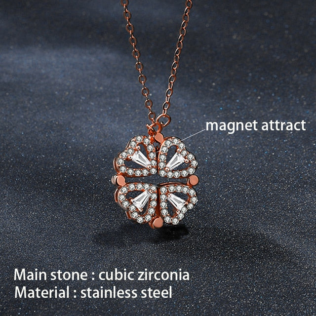 Flower Magnetic Attract Together Necklace