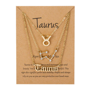 Zodiac Sign Pendant Necklace