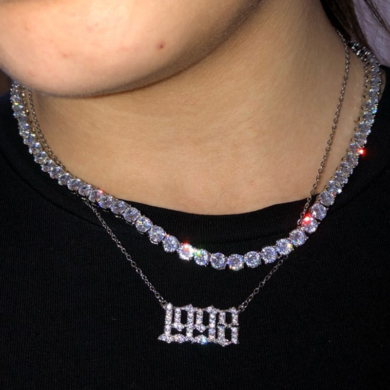 Birth Year Number Necklace