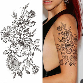 Flowers and Animals Body Tattoos