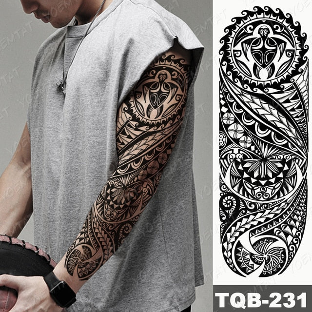 Lions in Gray and Shaded Black Tattoos