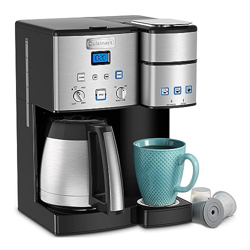 Cuisinart SS-20P1 Coffee Center 10-Cup Thermal Coffeemaker and Single-Serve Brewer, Stainless Steel