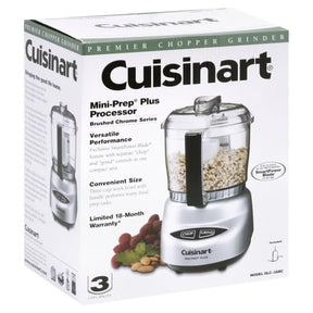 Cuisinart Food Processor, Mini-Prep 3 Cup, 24 oz, Brushed Chrome and Nickel, DLC-2ABC