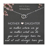 EFYTAL Mother's Day Gifts for Mom from Daughter, Mother Daughter Necklace, Mother Daughter Gift, Daughter Gifts from Mom, Mother Daughter Jewelry, Mom and Daughter Necklace, Mother of the Bride Gifts