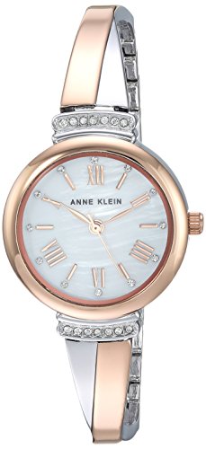 Anne Klein Women's Premium Crystal Accented Bangle Watch Set, AK/2245