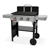 Weber 28" Gas Griddle, 3 Burner, Black