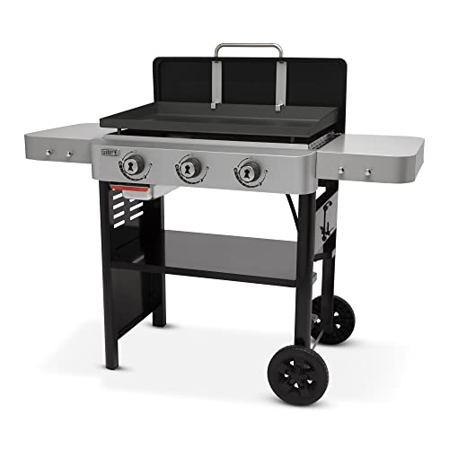 Weber 28" Gas Griddle, 3 Burner, Black