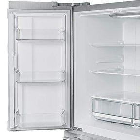 Forno 36" Inch W. Freestanding Side-by-Side Refrigerator and Freezer with 20 Cubic Ft. Total Capacity - Stainless Steel French Door Built-In Ice Maker Fridge with Child Safety Lock