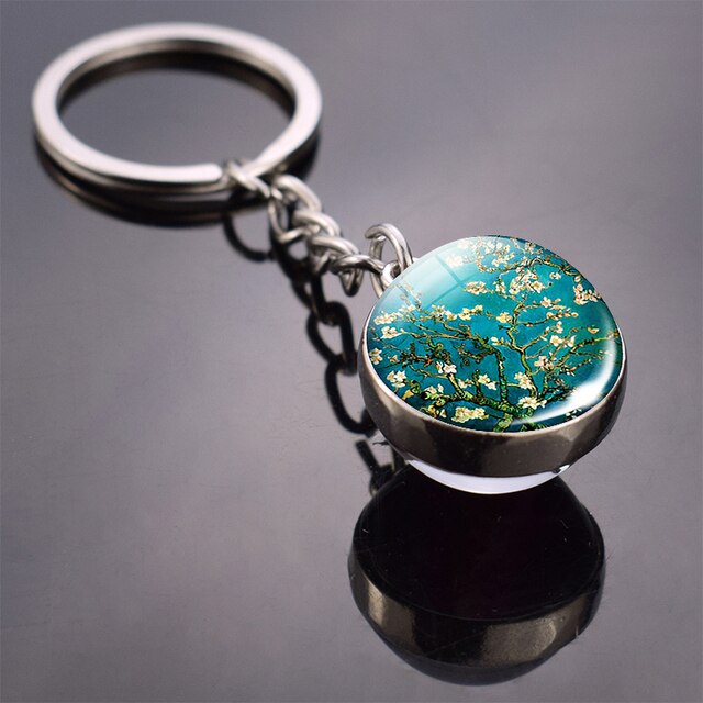 Glass Ball Keychain