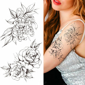 Flowers and Animals Body Tattoos