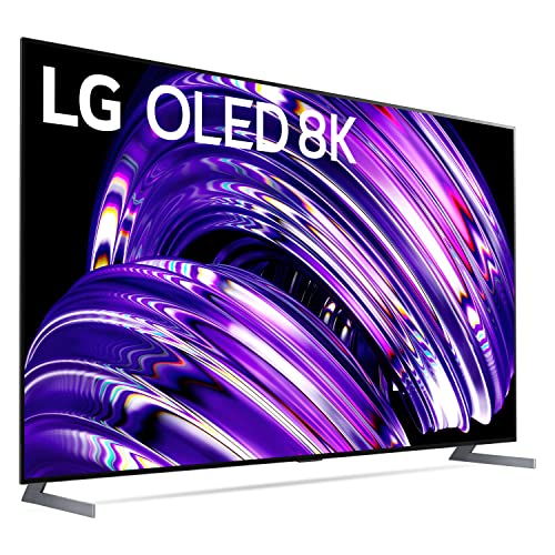 LG 77-Inch Class OLED Z2 Series Alexa Built-in Smart TV, 120Hz Refresh Rate, AI-Powered 8K, Dolby Vision IQ and Dolby Atmos, WiSA Ready, Cloud Gaming (OLED77Z2PUA, 2022)