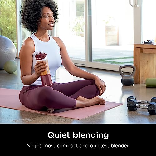 Ninja BC151CR Blast Portable Blender, Cordless, 18oz. Vessel, Personal Blender-for Shakes & Smoothies, BPA Free, Leakproof-Lid & Sip Spout, USB-C Rechargeable, Dishwasher Safe Parts, Cranberry Red