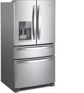 Whirlpool 24.5-cu ft 4-Door Standard-Depth French Door Refrigerators Single Ice Maker (Fingerprint-Resistant Stainless Steel) WRX735SDHZ