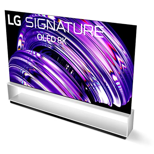 LG Signature 88-Inch Class OLED Z2 Series Alexa Built-in 8K Smart TV, 120Hz Refresh Rate, AI-Powered , Dolby Vision IQ and Dolby Atmos, WiSA Ready, Cloud Gaming (OLED88Z2PUA, 2022)