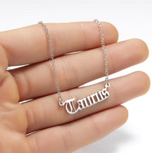 Zodiac Necklace Alphabet