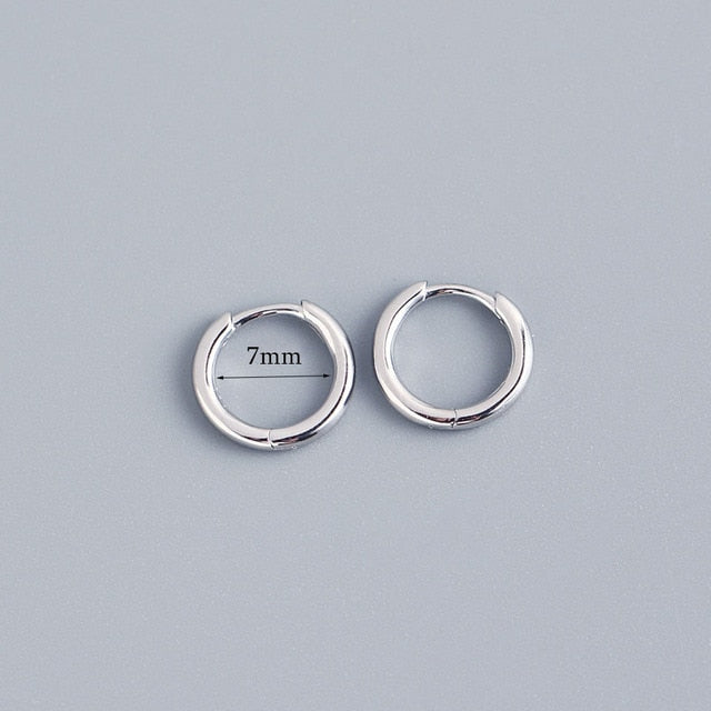 Stainless Steel Minimalist Huggie Hoop Earrings