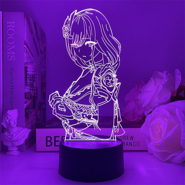 Genshin Impact Night Light 3D Illusion