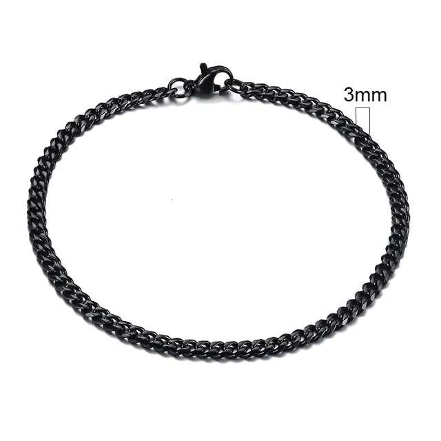 Vnox Men's Chunky Curb Chain Bracelet