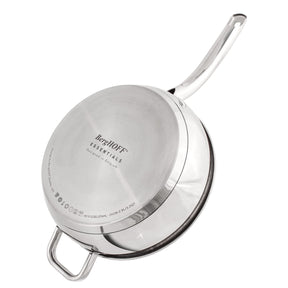 BergHOFF Belly Shape 18/10 Stainless Steel 12Pc Cookware Set, Metal Lids, Fast, Evenly Heat, Induction Cooktop Ready