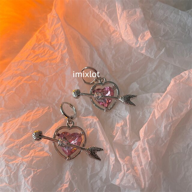 Cupid Heart Necklace and Earrings