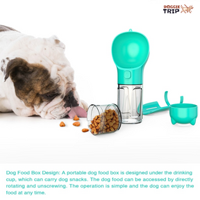 3 in 1 Dog Water Bottle - Feeder