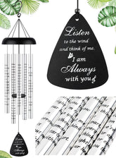 32'' Wind Chimes for Outside - Memorial Wind Chimes for Loss of Mother, Father or Loved One - Bereavement and Condolence Gift