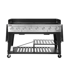 Royal Gourmet Event 8-Burner BBQ Propane Gas Grill with Cover, Picnic or Camping Outdoor