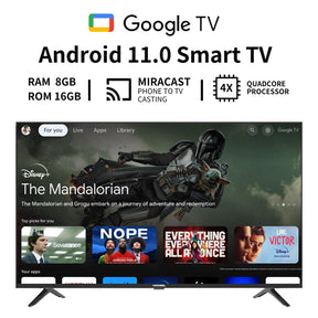 Hoowel Google Smart TV 70 Inch 4K Ultra HD, Google TV, Google Assistant Built-in with Voice Remote,Compatible with Bluetooth,Dolby Audio Chromecast Built-in