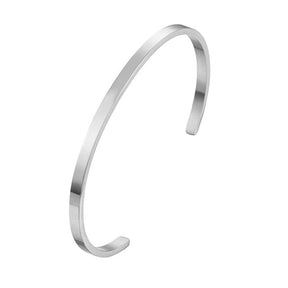 Unisex Stainless Steel Bangle Bracelet