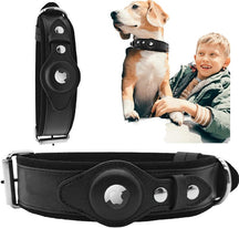 Genuine Leather Airtag Heavy Duty Dog Collar