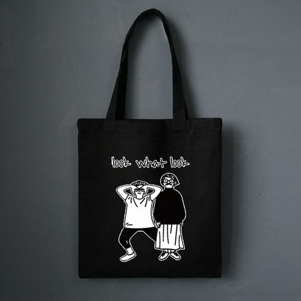 Single-Shoulder Canvas Tote Bag