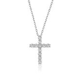 Moissanite Cross Pendants For Women