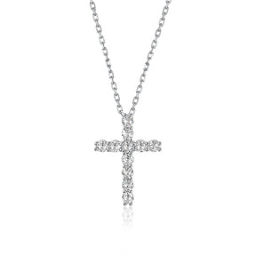 Moissanite Cross Pendants For Women