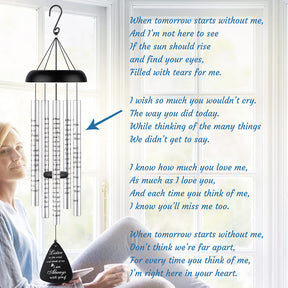 32'' Wind Chimes for Outside - Memorial Wind Chimes for Loss of Mother, Father or Loved One - Bereavement and Condolence Gift